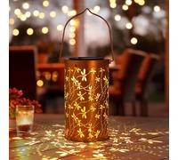 Lanterne Solaire Extérieur, Lampe Solaire Exterieur étanche en Métal, Décoration de Jardin Lanterne Solaire Décorative (Dragonfly lanternes solaires)