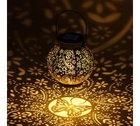 OUILA Lanterne Solaire Exterieur, Lampe Solaires de Jardin, IP65 Étanche Hanging Ornaments Lights pour Jardin, Terrasse, Balcon