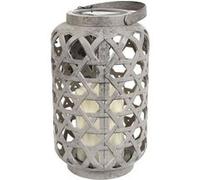 AltoBuy Lanterne Solaire extérieur polypropylène Grise Effet Bougie