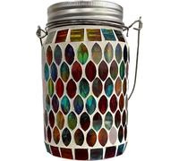 Lanterne Solaire Extérieure Lanterne Décorative Mosaïque Lanterne Suspendue Luminaire d'Allée Luminaire de Jardin Luminaire de Pelouse Luminaire de Paysage Imperméable