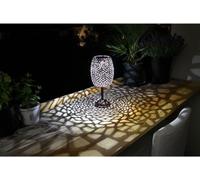 Lanterne solaire - GALIX - G2003 - Métal cuivré - LED blanche 10 lumens - H35 cm