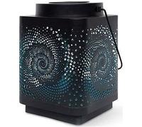 Lanterne solaire - GARDEN ID Attract - Bleu 11 x 11 h15 cm - 6 a 8h autonomie - Mobile - Bouton on/off.