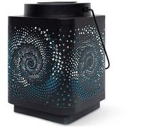 Lanterne solaire - GARDEN ID Attract - Bleu 16 x 16 h23 cm - 6 à 8h autonomie - Mobile - Bouton on/off.