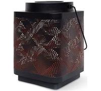 Lanterne solaire - GARDEN ID Attract - Orange 11 x 11 h15 cm - 6 a 8h autonomie - Mobile - Bouton on/off.