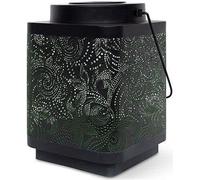 Lanterne solaire - GARDEN ID Attract - Vert 11 x 11 h15 cm - 6 a 8h autonomie - Mobile - Bouton on/off.