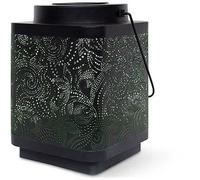 Lanterne solaire - GARDEN ID Attract - Vert 16 x 16 h23 cm - 6 à 8h autonomie - Mobile - Bouton on/off.