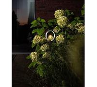 Lanterne solaire - GARDEN ID Lagune - Ø16 h80 cm - Autonomie 6-8h - Bouton on/off - Pile AAA rechargeable.