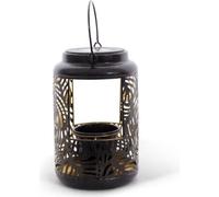 Lanterne Solaire - GARDEN ID Lampe pour Fleur - 12 x 19 cm Pot 6.5 x 6 cm - Éclairage 8h - Pile AAA - Design ajouré.