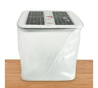 Lanterne solaire gonflable - Réseau de 10 LED haute luminosité, rechargeable par USB, design pliable, résistant à l'eau IPX4, 4 réglages d'éclairage | Lampe de camping pliable pour kit de survie d'urg