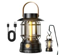 Lanterne solaire - Lampe de camping rechargeable | Lampe de tente LED de type C, flash extérieur portable pour sentier de pêche, équipement de nuit, outil d'éclairage d'urgence de voyage pour