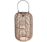 Lanterne solaire, lampe de jardin suspendue à LED, pour l'extérieur terrasse/balcon (Beige, 32 cm)