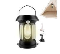 Lanterne solaire - Lampe de poche LED portable étanche à 4 modes | lumière de camping en plein air rechargeable avec capteur de mouvement pour tente de jardin, camping, chemin, survie à la Prat
