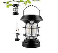 Lanterne Solaire - Lampe De Poche LED Portable Étanche À 4 Modes | Lumière De Camping Extérieure Rechargeable Avec Capteur De Mouvement, Pour Tente, Jardinage, Chemin De Camping, Survie Sur Pelouse