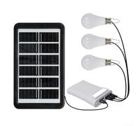 Lanterne solaire LED avec câble de 2,8 m, étanche IPX6, kit d'éclairage de camping pour jardin, terrasse et utilisation, panneau solaire monocristallin alimenté par panneau solaire (blanc)