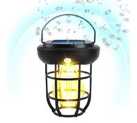 Lanterne solaire LED de camping - Lampe d'extérieur étanche à détecteur de mouvement avec design suspendu pour porche, jardin ou tente, lampe rechargeable multifonction pour voyage, éclairage de nuit