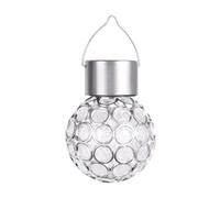 Lanterne solaire LED d'extérieur étanche creuse petite lumière lustre lumière chemin lumière (blanc)