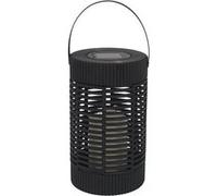 AltoBuy Lanterne Solaire LED Effet Bougie, en polypropylène Noir avec Anse (H23 cm)