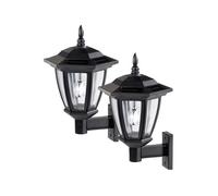 Luminea Home Control – Lanternes solaires – Design rétro – LED 25 lm – Lot de 2