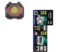 Lanterne solaire LED rechargeable, 1000 lm haute puissance, avec 3 modes de lumière de couleur, réglage de la luminosité en continu, pour le camping, la randonnée et la survie en plein air, bleu