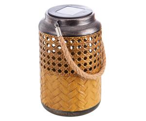Lanterne solaire lumineuse extérieure, lanterne solaire décorative boho d'extérieur, lanterne solaire pour jardin extérieur, suspendue, LED, DxH 12x16cm