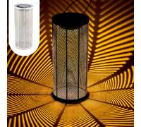 Lanterne solaire moderne Lampe Déco Scandinave Balcon Jardin Bamba Blanc