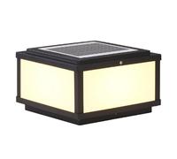 Lanterne solaire moderne pour jardin, terrasse, allée, économe en énergie (taille moyenne)