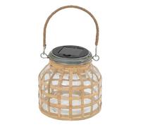 Lanterne solaire ""Niky"" H12cm beige - Atmosphera Créateur d'intérieur