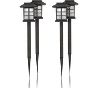 Lanterne solaire noire 38 cm pack de 4