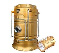 Lanterne Solaire Portable - Lampe De Camping Pliable À LED, Lanterne Portable Rechargeable, Système De Luminosité À Trois Modes | Pour Les Activités De Plein Air, Les Randonnées, L'éclairage De Secour