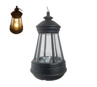 Lanterne solaire pour patio et extérieur | Petite lanterne décorative imperméable et résistante aux intempéries | Lumières solaires suspendues | Pour terrasse, porche, balcon, jardin, allée, parc