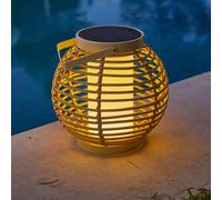 Lanterne solaire rechargeable beige beehive