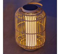 Lanterne solaire rechargeable beige mariel