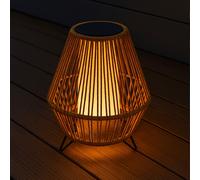 Lanterne solaire rechargeable beige salomea