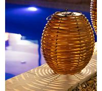 Lanterne solaire rechargeable marron raffy lantern