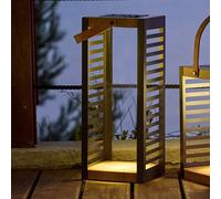 Lanterne solaire rechargeable noir ferian