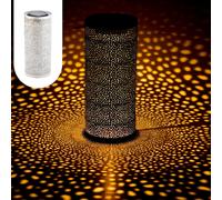 Lanterne Solaire Scandinave Lampe Décorative Balcon Jardin Feroe Blanc