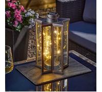 Smart Garden Solar Star LED Lanterne Suspendue Bronze Blanc Chaud Extérieur
