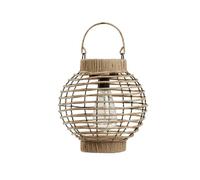 Lanterne Solaire - SMART GARDEN - Terra - LED blanc chaud - 5 lumens - Beige naturel - Plastique - 23 x 22.5 cm