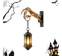 Lanterne squelette effrayante 180 g - Lampe de bureau LED gothique pour | Bibliothèque Lanterne Décor Bureau Maison Bureau École Salon Salle de Bain Bibliothèque Coin Cabinet Lecture