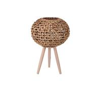 Urban Living - Lanterne sur pieds en rotin Natural Living - H. 66 cm - Beige