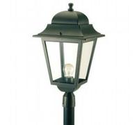 LANTERNE TÊTE/POTEAU MAXI CARRÉE E27 CONNEXION EN ALUMINIUM MOULÉ SOUS PRESSI