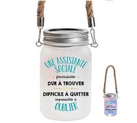 Lanterne Une Assistante sociale | Lampe Jardin Idée Décoration Cadeau