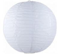 Lanterne - Unique - Boule Chinoise - 50 cm - Blanc - Papier - Extérieur
