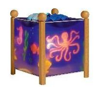 Lanterne Veilleuse Magique Mer Bois Blanc