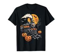 Lanterne Vintage d'halloween en Forme de Train Jack O pour Hommes, Femmes et Enfants T-Shirt