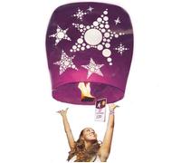 Lanterne Volante avec Carte - Motif Etoile.