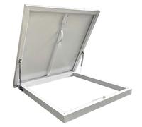 Lanterneau à la Pluie, Trappe de Visite Métallique aux Combles, Tige de Support Hydraulique, pour L'entretien de la Toiture, Couvercle de Puits(White,85cm/33in)