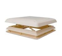 Lanterneau à poignée crème Chantal 40x40 cm avec moustiquaire