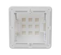 Lanterneau à poignée translucide Chantal 40x40 cm avec moustiquaire