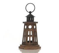 Lanternes à Bougies en Verre, lanternes décoratives, lanternes de Jardin pour Bougies, lanternes décoratives en Bois, Porte-Bougie Lanterne Vintage en Bois Vieilli et métal décoratif